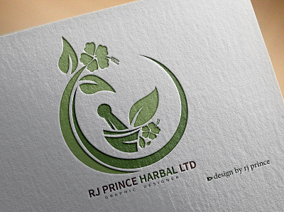 RJ HARBAL LTD Logo Design (design by rj prince) branding design icon illustration logo