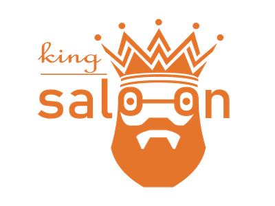 King Saloon Logo Design (design by rj prince) branding icon logo