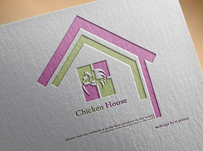 chicken House Logo Design (design by rj prince) branding business card design icon illustration