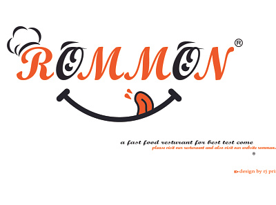 Romman Food Shope Logo Design (design by rj prince) branding design icon illustration logo