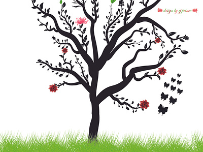 Tree Illustration (design by rj prince) illustration