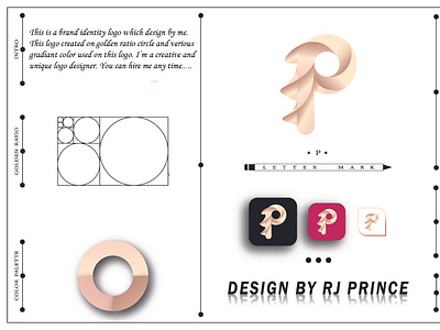 'P' Letter mark Logo Design (design by rj prince)