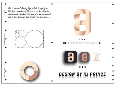 'a' Letter mark Logo Design (design by rj prince)