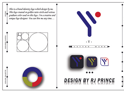 'Y' Letter Mark Logo Design (design by rj prince) branding design icon logo