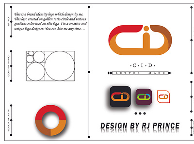 'C I D' Letter Mark Logo Design (design by rj prince) branding design icon logo