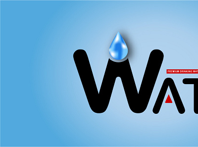 'WATER' Letter Mark Logo Design (design by rj prince) branding design icon logo