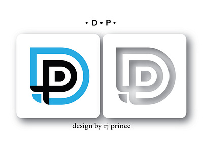 'D P' Letter Mark Logo Design (design by rj prince)