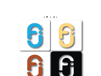 'F j' Letter Mark Logo Design (design by rj prince) branding design icon logo