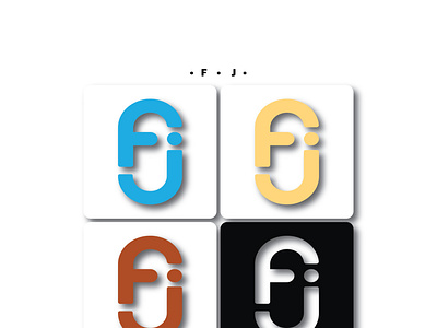 'F j' Letter Mark Logo Design (design by rj prince)