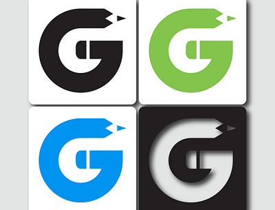 'G' Letter Mark Logo Design (design by rj prince) branding design icon logo