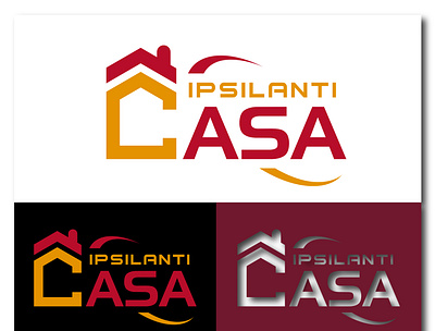 Casa Logo Design (design by rj prince) banner design branding business card design icon illustration logo typography ui ux