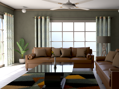Living Room Interior Design | 3ds Max
