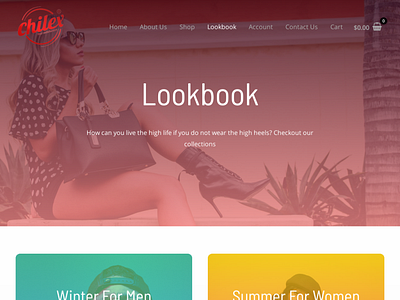 Lookbook Chilex Store design web web design webdesign website website design