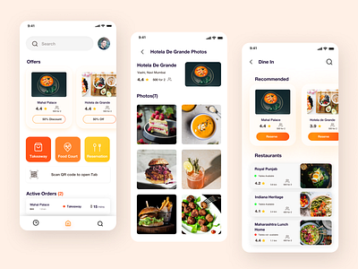 Flunkey App - Order food, book reservations and live orders. app app design design food ui ux web