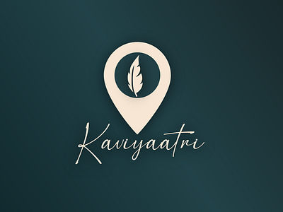 Logo for www.Kaviyaatri.com artwork blog brand design brand identity design logo logo design logodesign logos poet travel writer