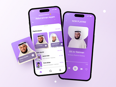 Murottalan App home ios iphone 14 pro islamic music app muslim app playing quran quran app