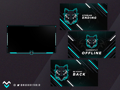 Wolf Twitch Stream Overlay esport esport overlay stream branding stream overlay streaming overlay twitch overlay