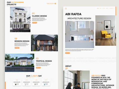 Architecture Landing Page architecture website landing page ui ui ux ui design user user interface web design web ui