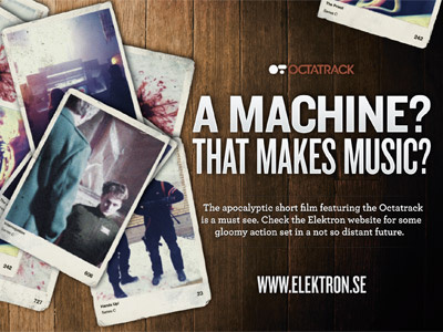 Elektron Flyer Tweeked cinema flyer knockout postcard