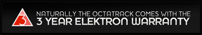 Octatrack Three Year Warranty elektron music machines