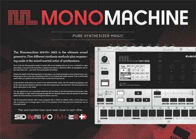 Product Catalogue #3 elektron monomachine synthesizer