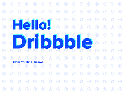 Hello Dribbble! debut thank you