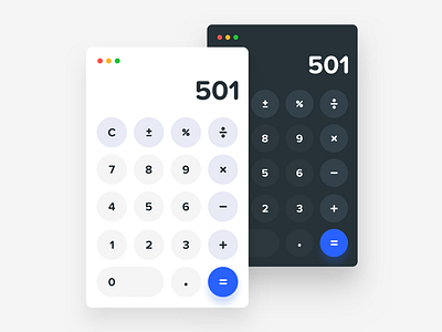 Daily UI #004 - Calculator apple calculator dailyui macos