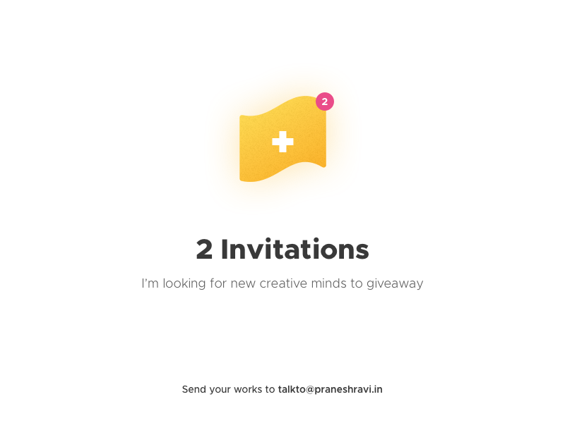 2x Dribbble Invite invites invitations invitation invite
