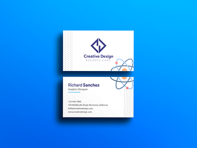 Minimalist Business Card Design brand design branding business card card flat graphic design minimal vector
