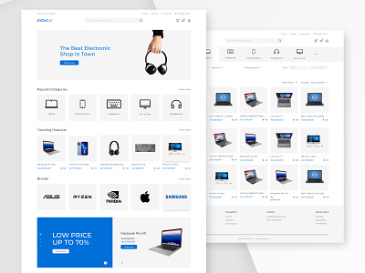 Electronic E-commerce Web Design