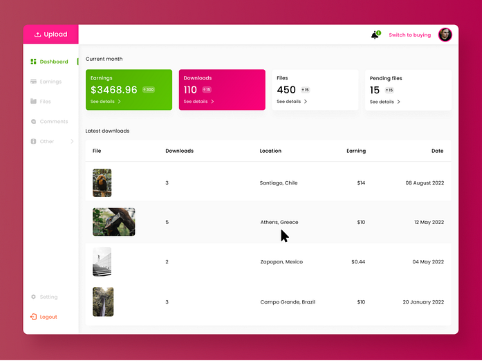 Table UI designs, themes, templates and downloadable graphic elements ...