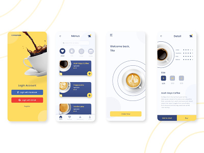 Coffee Mobile App Design