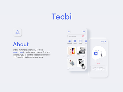 Tecbi app app design design minimalist neumorphism skeumorphism technology ui ux ui design