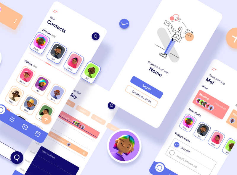 Nomo Task manager UI by Claudia Lorente on Dribbble