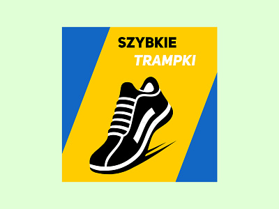 Szybkie Trampki logo illustration logo