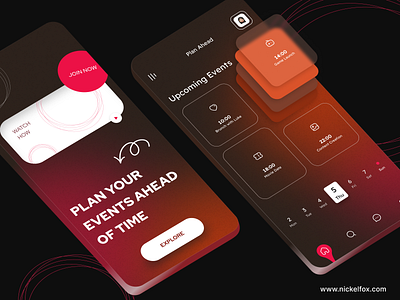 Event Planning - Calendar App 📅 3d abstract app branding calendar clean ui design event illustration isometric meeting minimal mobile modern planning product design schedule task typography ux