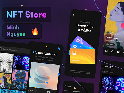 NFT Store app concept