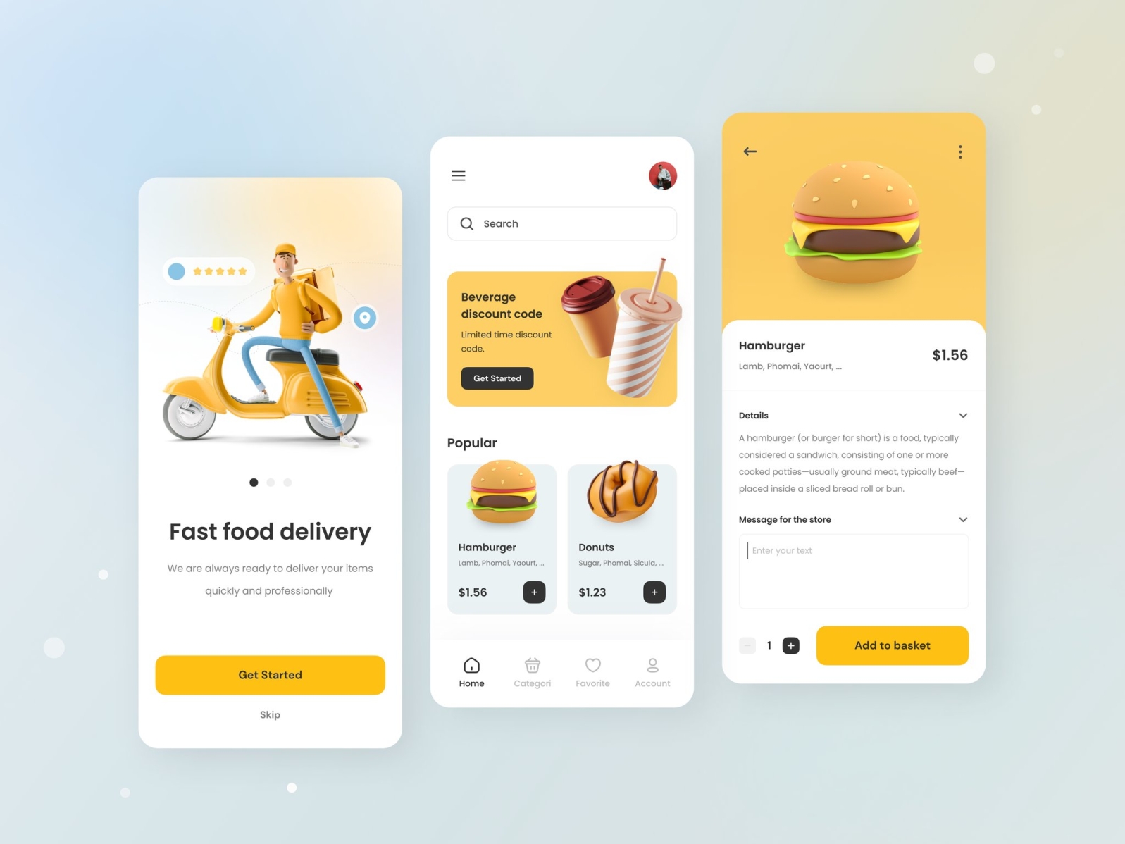 Food Delivery App Concept by minhnguyenn on Dribbble