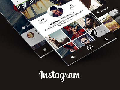 Instagram Revise - A new Interaction Concept app concept design gesture instagram interaction photo rethought