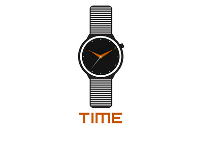 WATCH design flat minimal vector