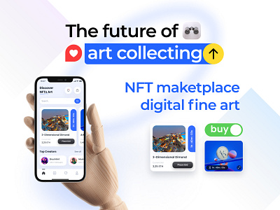 NFT app concept app branding design graphic design minimal nft ui ux vector