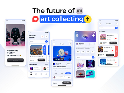 NFT app concept ❤