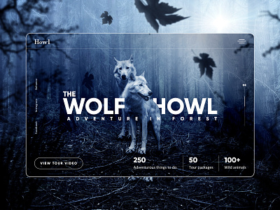 Landing page design for Wildlife. creative creative design design ui ui design web web design website design wildlife