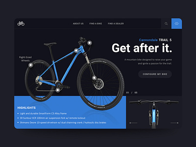 Bike landing page creative creative design design landing design ui ui design web web design website design