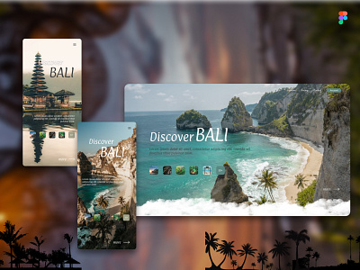 Bali Travels Website/Mobile Apps design ui uiux user interface ux