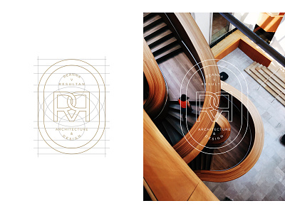 RVR Architecture & Design brand identity branding logo