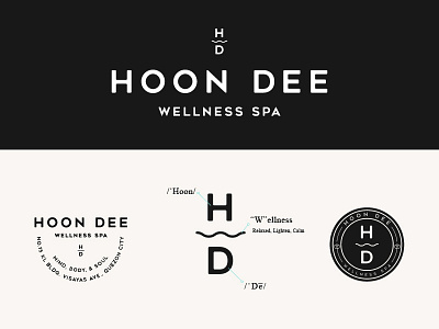 Hoon Dee Wellness Spa brand identity branding logo spa
