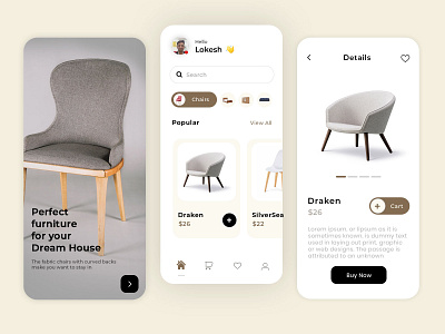 Home Property App Exploration design app furniture furniture app interior