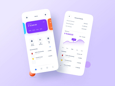 Finance Bank Mobile App UI