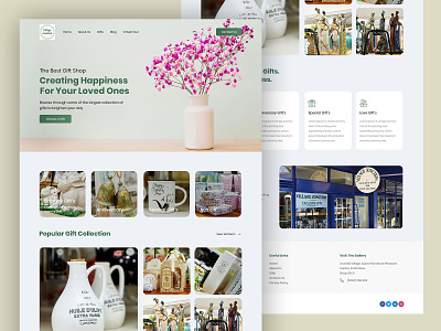 Gift Shop Home Page Design